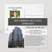 Commerciële verkoop van onroerend goed briefkaart (Voorkant / Achterkant)