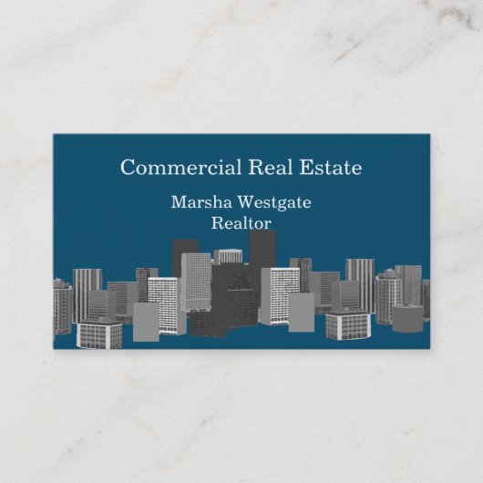 Commerciële Visitekaartjes van een makelaar in onr (Voorkant)