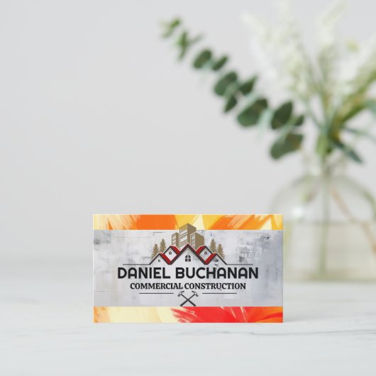 Commerciële Woningbouw | Bouwsector Visitekaartje (Staand voorkant)