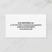 Commerciële Woningbouw | Bouwsector Visitekaartje (Achterkant)