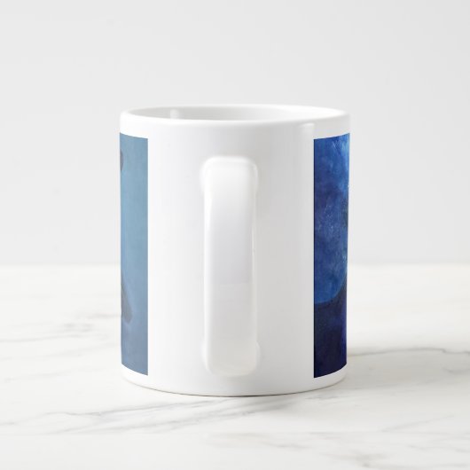 Commersons Dolphins Grote Koffiekop (Achterkant)