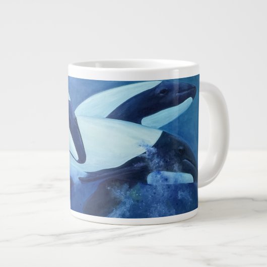 Commersons Dolphins Grote Koffiekop (Voorkant rechts)