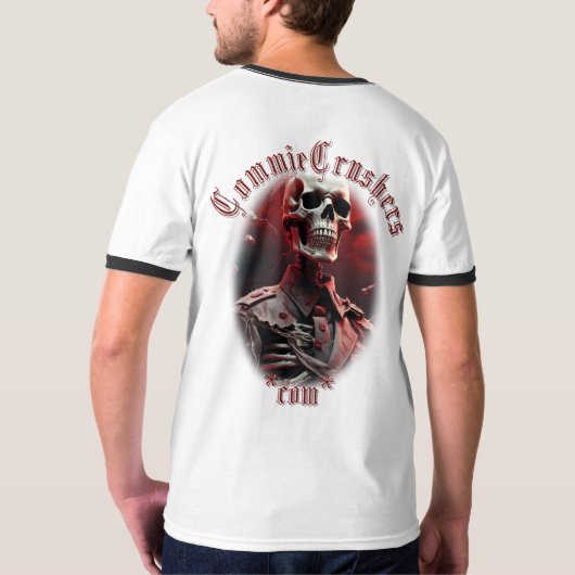 Commie Crushers - Skeleton002 - Licht T-shirt (Achterkant)