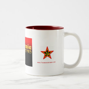 commie klootzak, commie star, commie star, www.7.. tweekleurige koffiemok