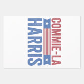 Commie-La Harris 2024 Funny Anti Kamala Harris Inpakpapier Vel (Voorkant)