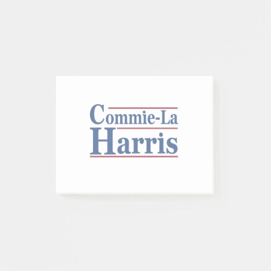 Commie-La Harris 2024 Funny Anti Kamala Harris Post-it® Notes (Voorkant)