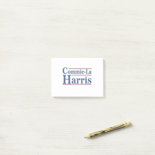 Commie-La Harris 2024 Funny Anti Kamala Harris Post-it® Notes (Op bureau)