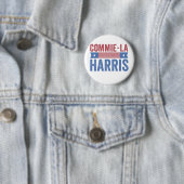 Commie-La Harris 2024 Funny Anti Kamala Harris Ronde Button 5,7 Cm (In situ)
