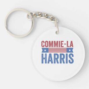 Commie-La Harris 2024 Funny Anti Kamala Harris Sleutelhanger