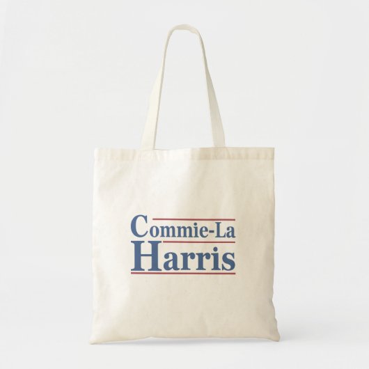 Commie-La Harris 2024 Funny Anti Kamala Harris Tote Bag (Voorkant)
