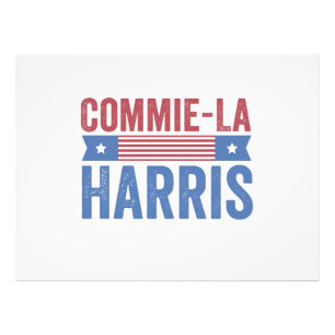 Commie-La Harris 2024 Grappig Anti Kamala Harris Foto Afdruk