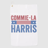Commie-La Harris 2024 Grappig Anti Kamala Harris Golfhanddoek (Voorkant)