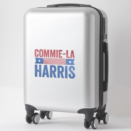 Commie-La Harris 2024 Grappig Anti Kamala Harris Sticker (Koffer)