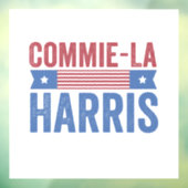 Commie-La Harris 2024 Grappig Tegen Kamala Harris Raamsticker (Vel 3)