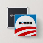 COMMIE VIERKANTE BUTTON 5,1 CM (Voorkant /achterkant)