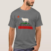 Commiefornia Republic California State Flag Funny T-shirt (Voorkant)
