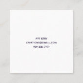 Commissaris Alle Sizes Square Visitekaartje (Achterkant)