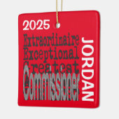 Commissaris Extraordinaire CUSTOM Keramisch Ornament (Links)