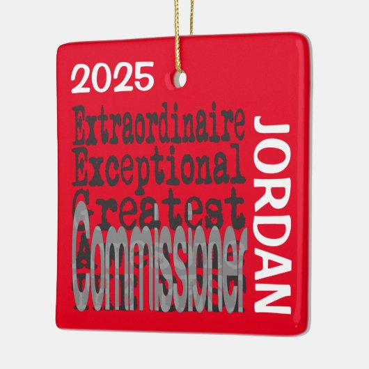 Commissaris Extraordinaire CUSTOM Keramisch Ornament (Links)