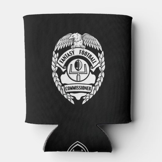 Commissaris Fantasy Football Blikjeskoeler (Achterkant)