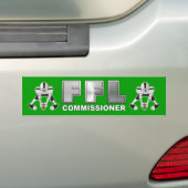 Commissaris Fantasy Football League Bumpersticker (Op auto)