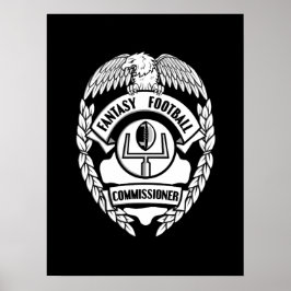 Commissaris Fantasy Football Poster