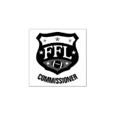 Commissaris FFL — FFL Logo Rubberstempel (Afrduk)
