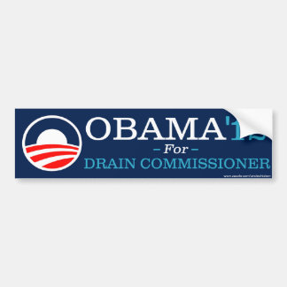 Commissaris Obama voor Drain Bumpersticker