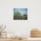 commissaris - Orchard in Bloom Louveciennes 1892 Poster (Keuken)