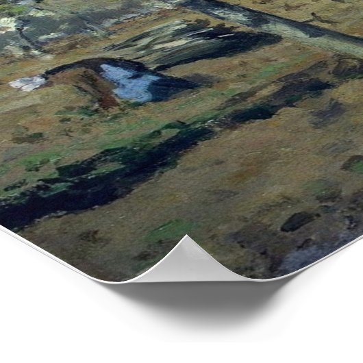 commissaris - Orchard in Bloom Louveciennes 1892 Poster (Hoek)