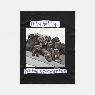 commissie Itty Bitty Pittie Fleece Deken