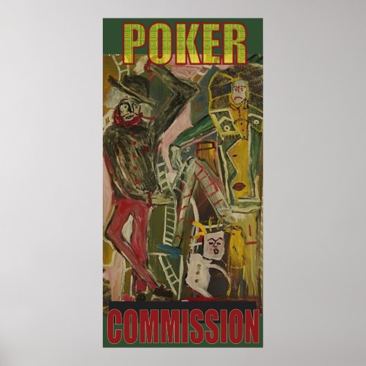 COMMISSIE POKER POSTER (Voorkant)