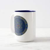 Commissie voor Atoomenergie Tweekleurige Koffiemok (Voorkant links)