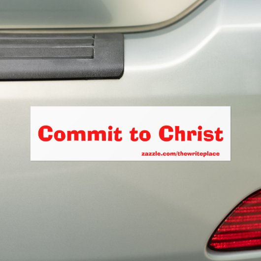 Commit in Christus Bumpersticker (Op auto)