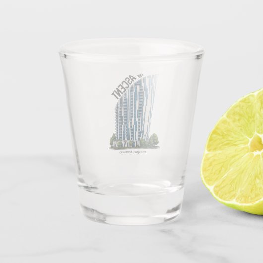 Commit om fit te zijn ASCENT Shotglas Shot Glas (Achterkant)