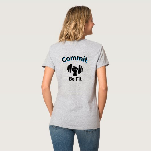 Commit om fit te zijn ASCENT t-shirt (Achterkant volledig)