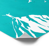 Commit or quit, modern trendy inspirerend poster (Hoek)