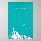 Commit or quit, modern trendy inspirerend poster (Voorkant)