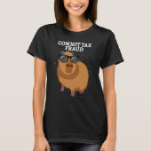 Commit Tax Fraud Capybara T-shirt (Voorkant)