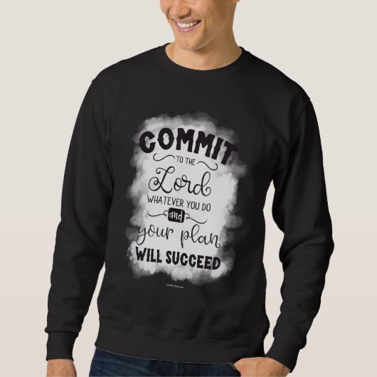Commit To Lord Christian Bible Verse Religious Chu Trui (Voorkant)