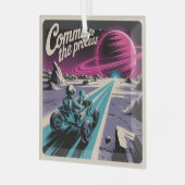 Commit To The Process Glas Ornament (Voorkant links)