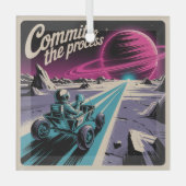 Commit To The Process Glas Ornament (Voorkant)