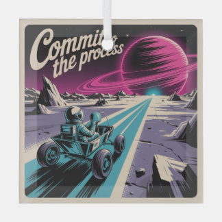 Commit To The Process Glas Ornament