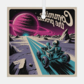 Commit To The Process Glas Ornament (Achterkant)