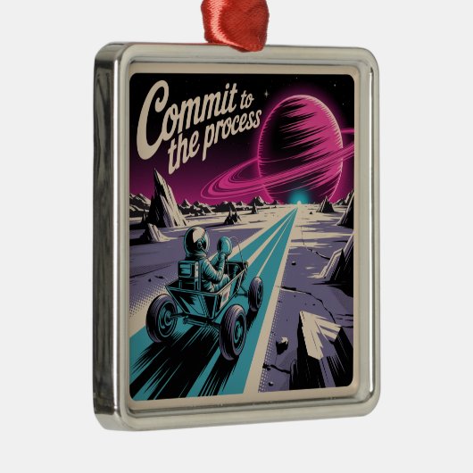 Commit To The Process Metalen Ornament (Rechts)