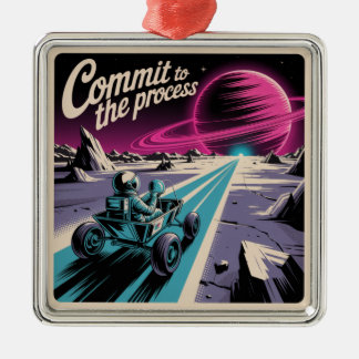 Commit To The Process Metalen Ornament