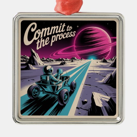Commit To The Process Metalen Ornament (Voorkant)