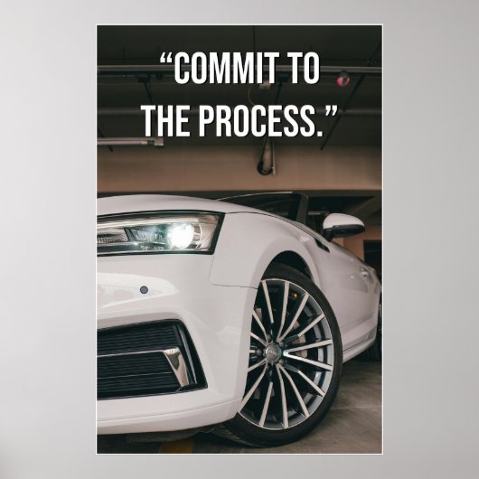 Commit to the Process Quote Poster (Voorkant)