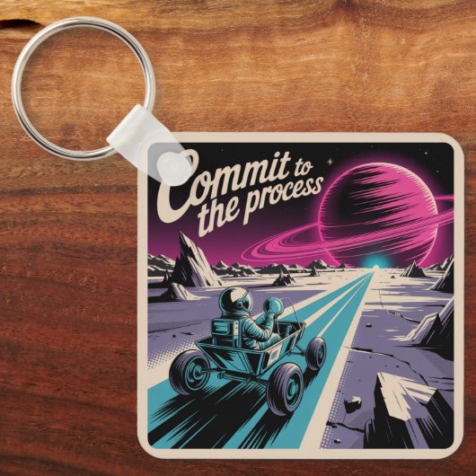 Commit To The Process Sleutelhanger (Voorkant)