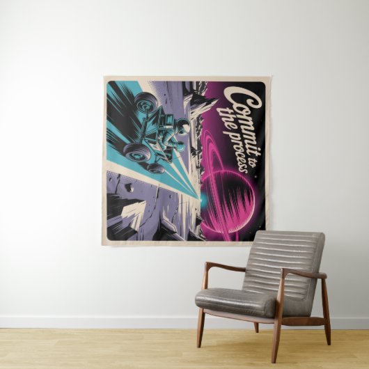 Commit To The Process Wandkleed (In Situ (horizontaal))